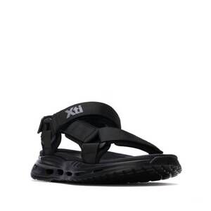 NEW XTI men's airsole ergonomic t-strap sandals in black